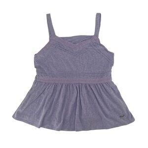Justice Purple Lace Lined Tank Top Size 14/16 Girl’s